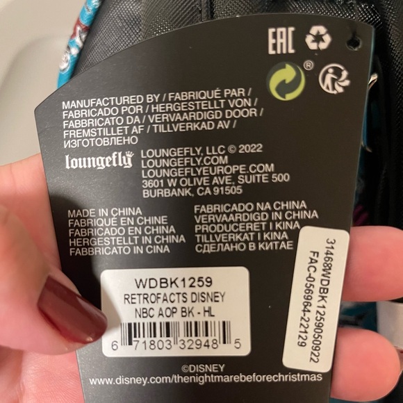 Loungefly The Nightmare Before Christmas Backpack - Picture 4 of 5